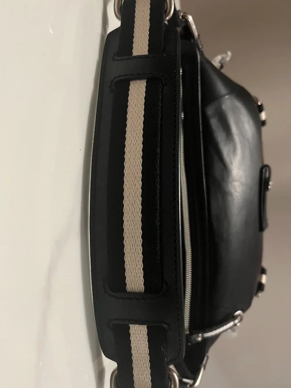 Bally Black Leather Hobo Shoulder Bag + Dust Bag - Picture 10 of 15